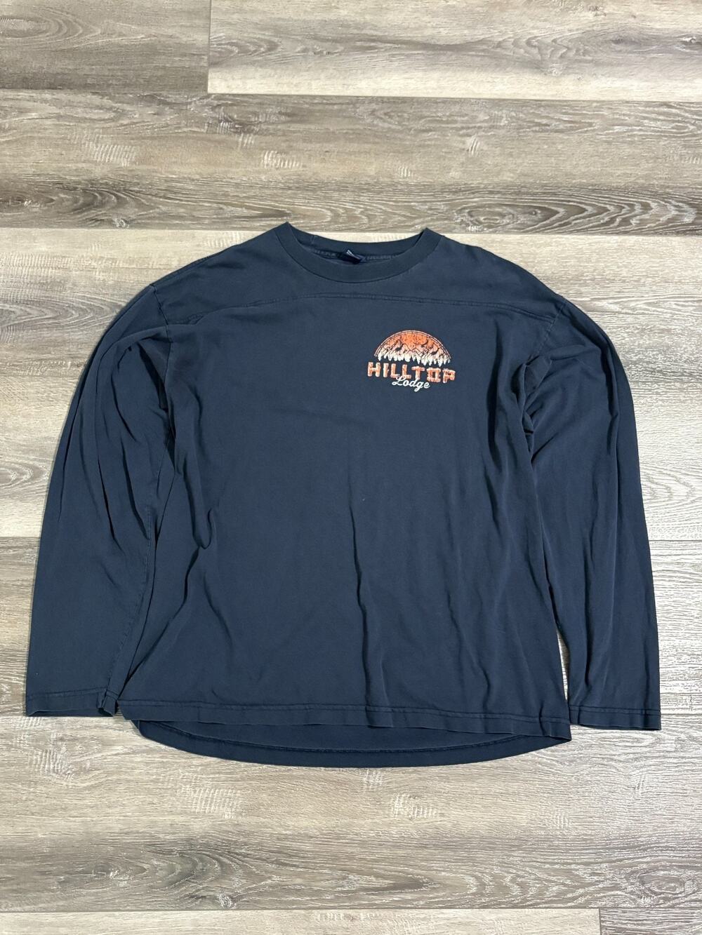 Vintage Aeropostale Hilltop Lodge Logo Long Sleeve Shirt Y2K Skater - Men’s XL